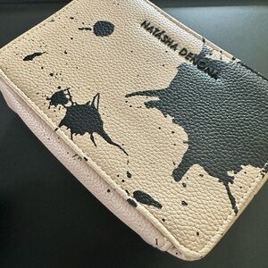 Natasha Denona Beige and Black Splatter Toiletry Bag